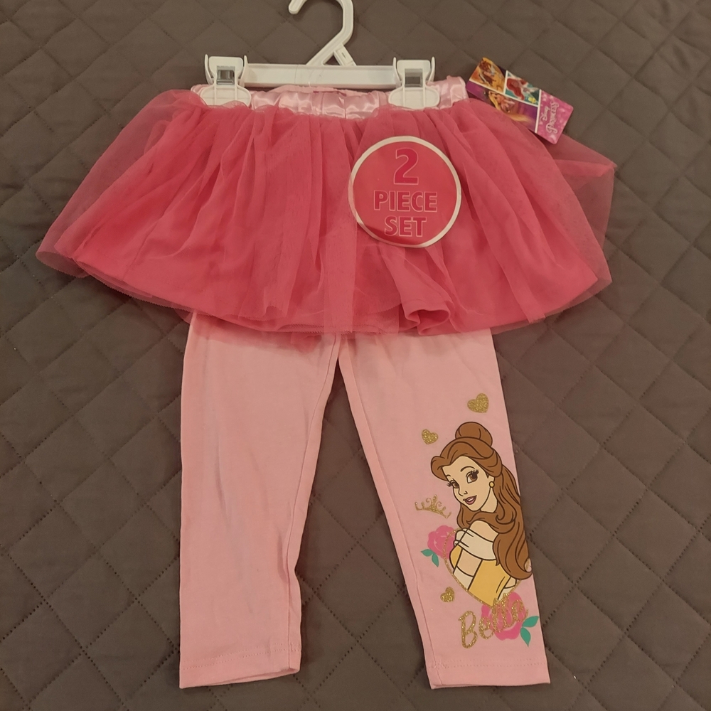 Disney Pink Princess Leggings with Tutu
